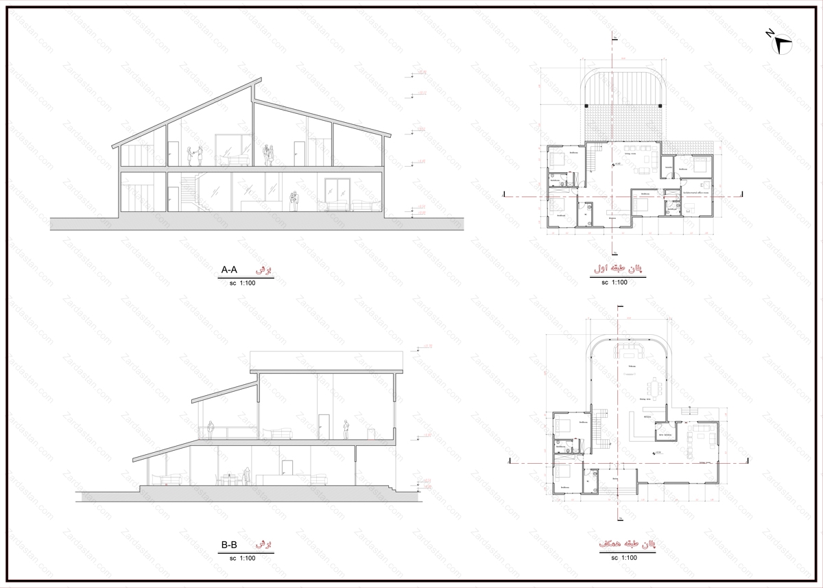 پروژه دانشجویی ویلایی طراح 2